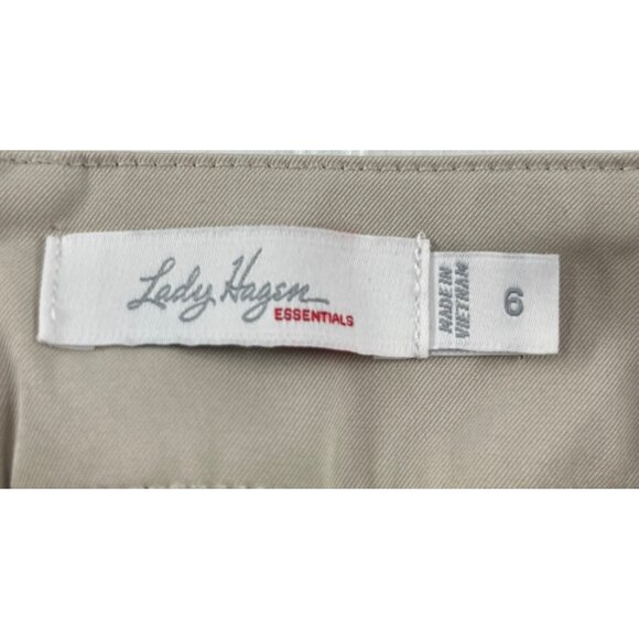 Lady Hagen Essentials Womens Skort Size 6 Beige Polyester Blend - Picture 3 of 5